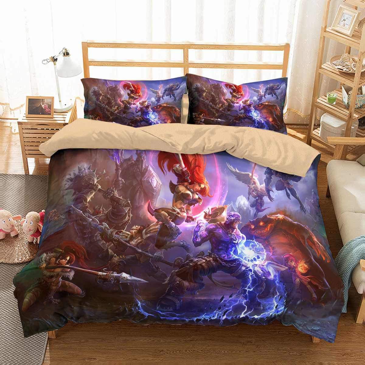 3D Customize League Of Legends Customized Duvet Cover Bedding Set