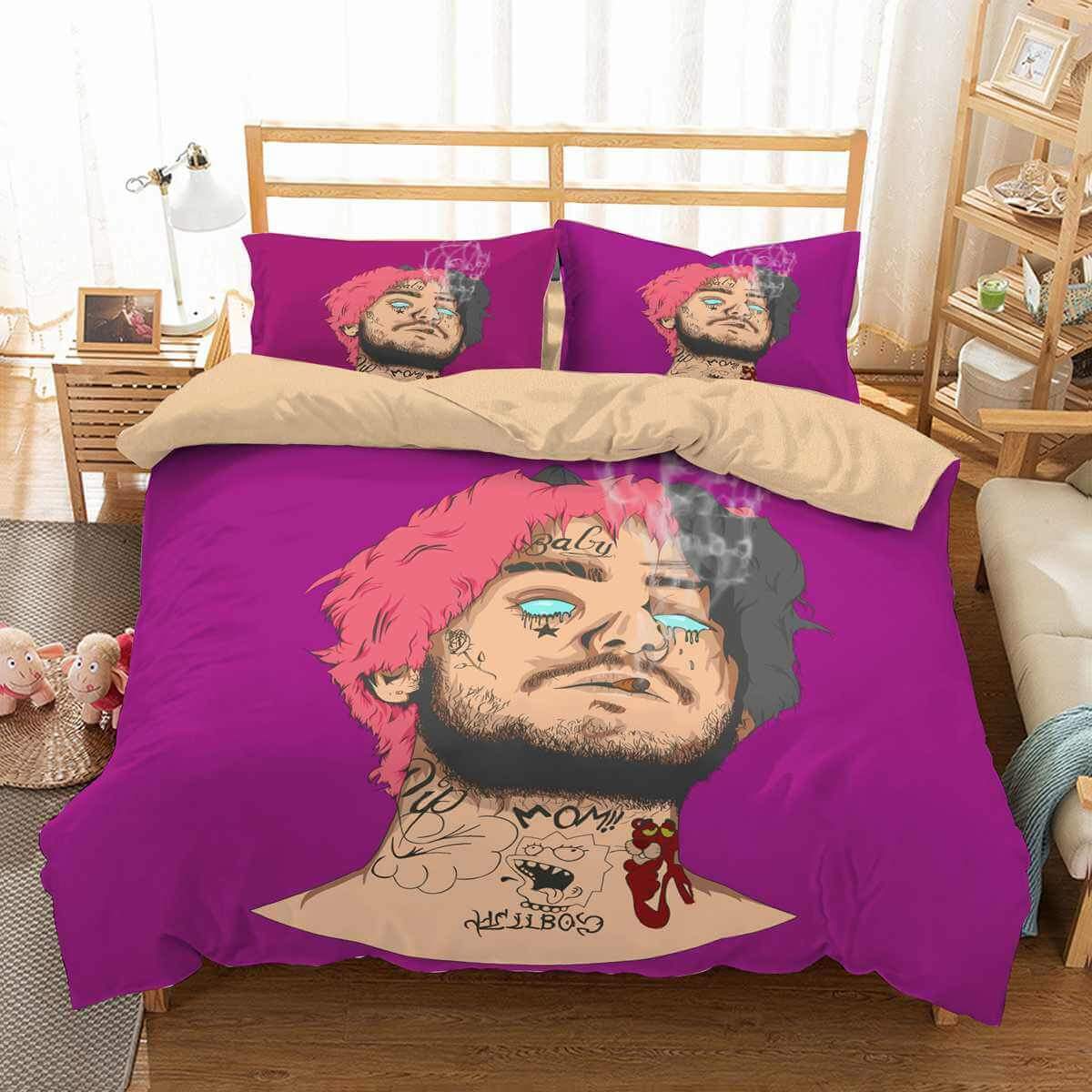 3D Customize Lil Peep Customized Duvet Cover Bedding Set