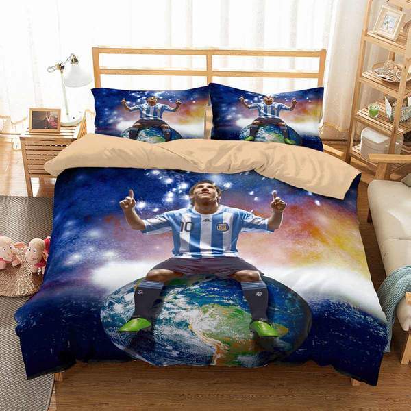 3D Customize Lionel Messi 3D Customized Duvet Cover Bedding Set