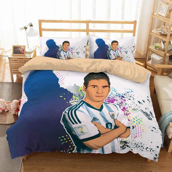 3D Customize Lionel Messi 3D Customized Duvet Cover Bedding Set