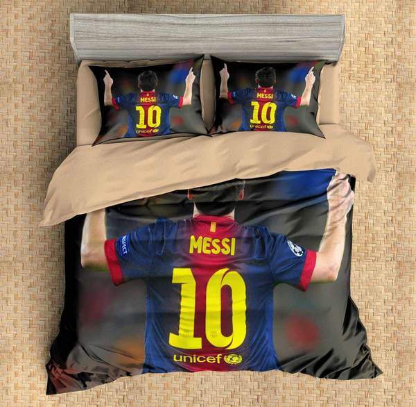 3D Customize Lionel Messi 3D Customized Duvet Cover Bedding Set