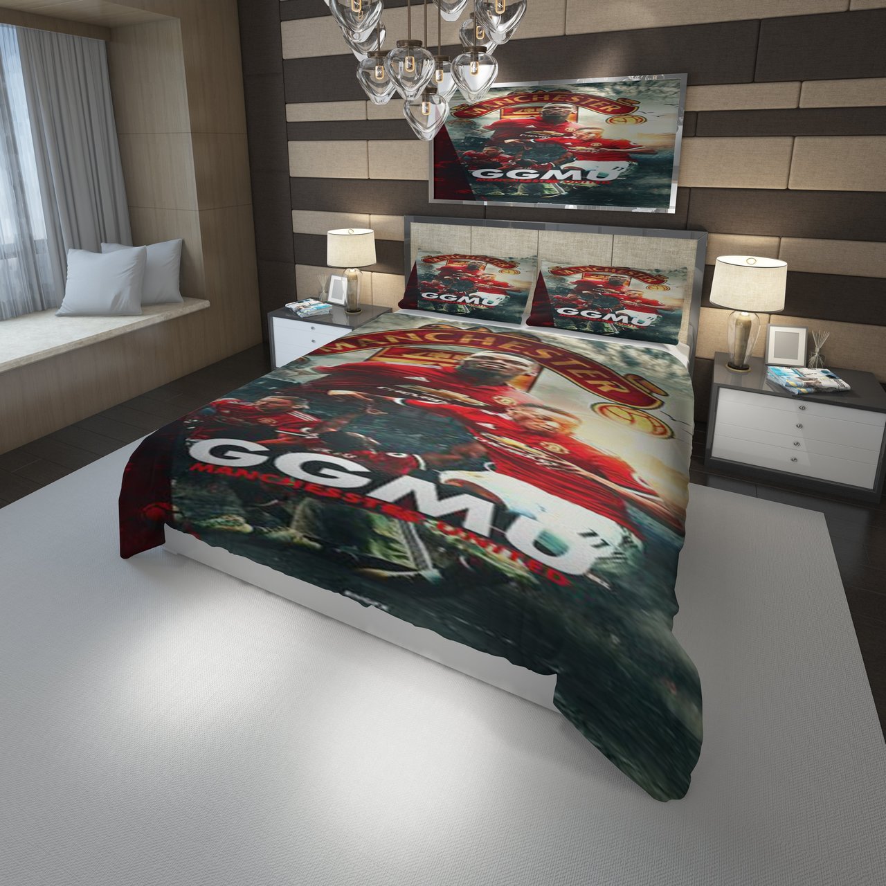 3D Customize Logo Gg Manchester F.C. 3D Customized Duvet Cover Bedding Set
