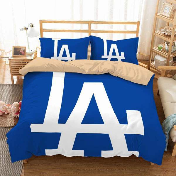 3D Los Angeles Dodgers 3D Duvet Cover Bedding Set