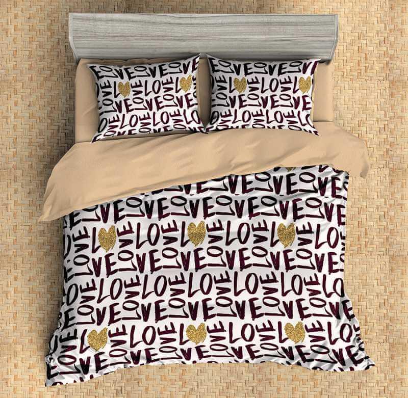 3D Customize Love Customized Duvet Cover Bedding Set