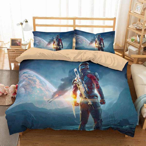 3D Customize Mass Effect Andromeda 3D Customized Duvet Cover Bedding Set