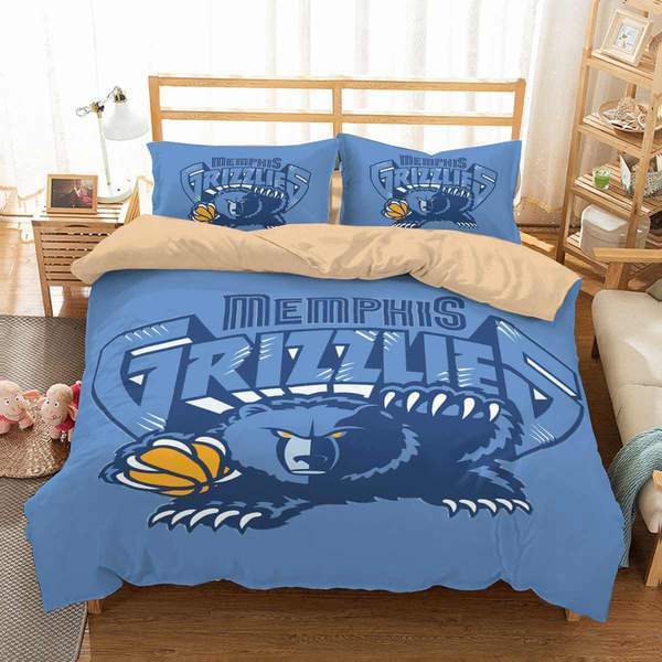 3D Customize Memphis Grizzlies 3D Customized Duvet Cover Bedding Set