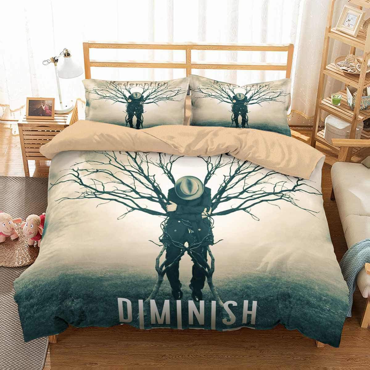 3D Customize Metal Band Diminish Customized Duvet Cover Bedding Set