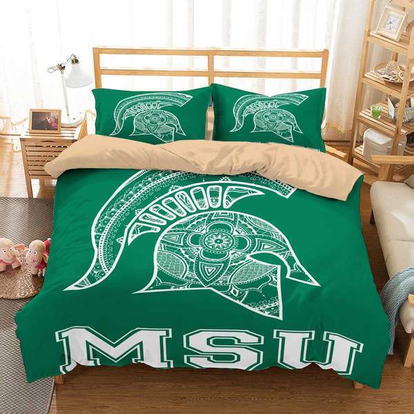 3D Customize Michigan Tate Football 3D Customized Duvet Cover Bedding Set