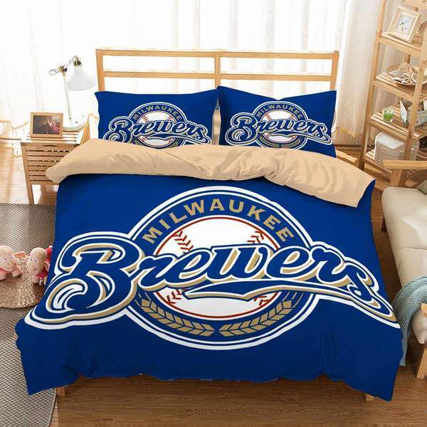 3D Customize Milwaukee Brewers 3D Customized Duvet Cover Bedding Set