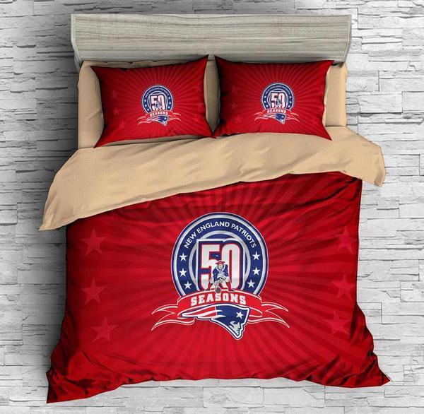 3D New England Patriots 3D Duvet Cover Bedding Set