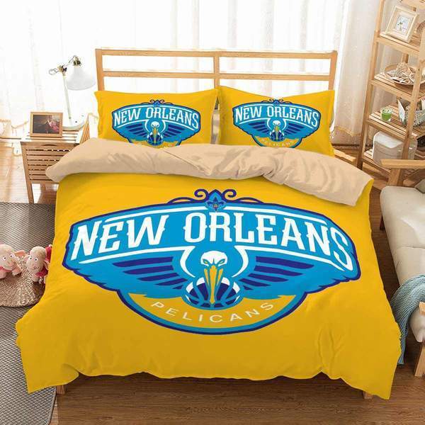 3D Customize New Orleans Pelicans 3D Customized Duvet Cover Bedding Set