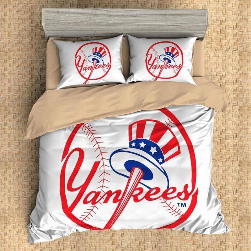 3D Customize New York Yankees Bedding Set Duvet Cover Set Bedroom Set