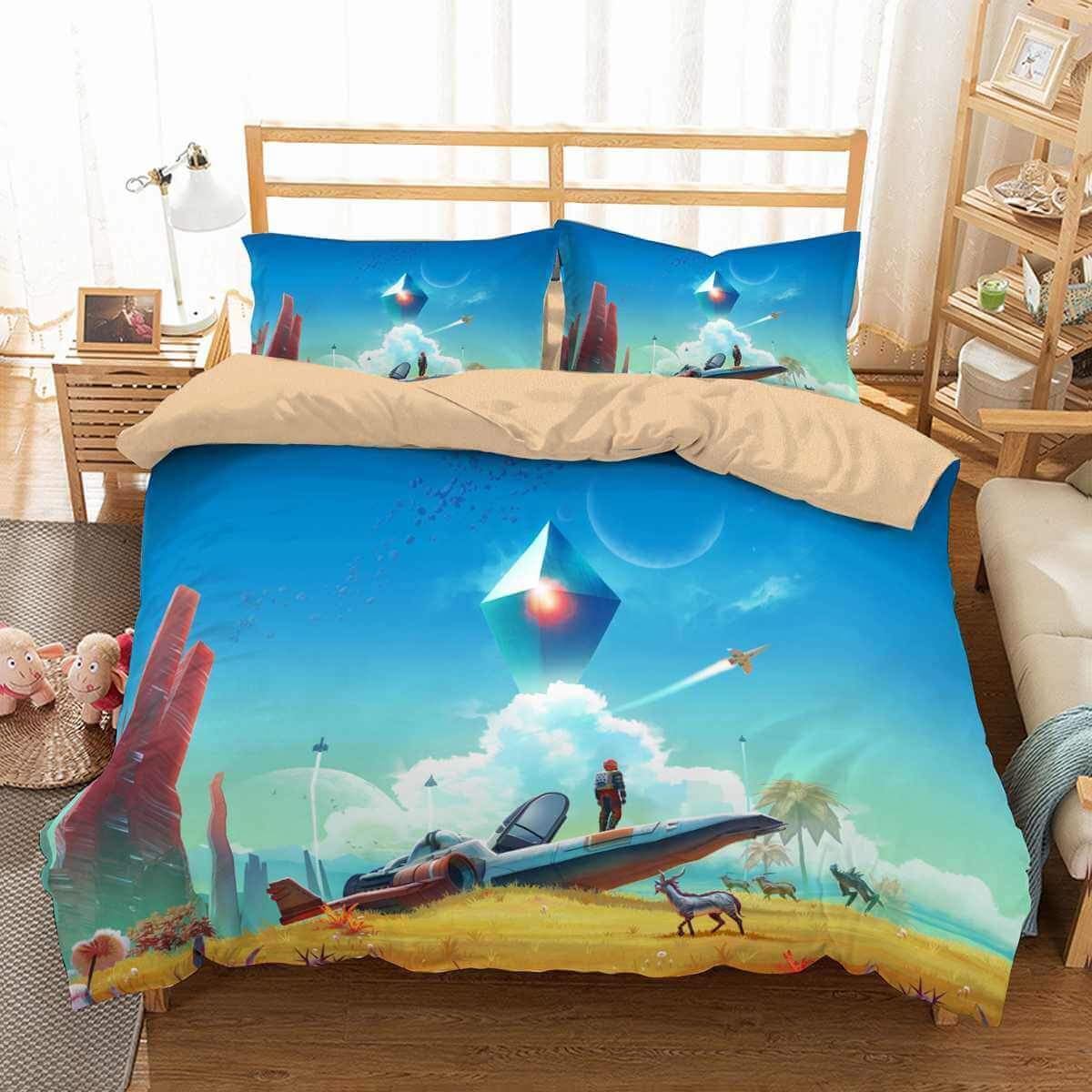 3D Customize No Man Sky Customized Duvet Cover Bedding Set