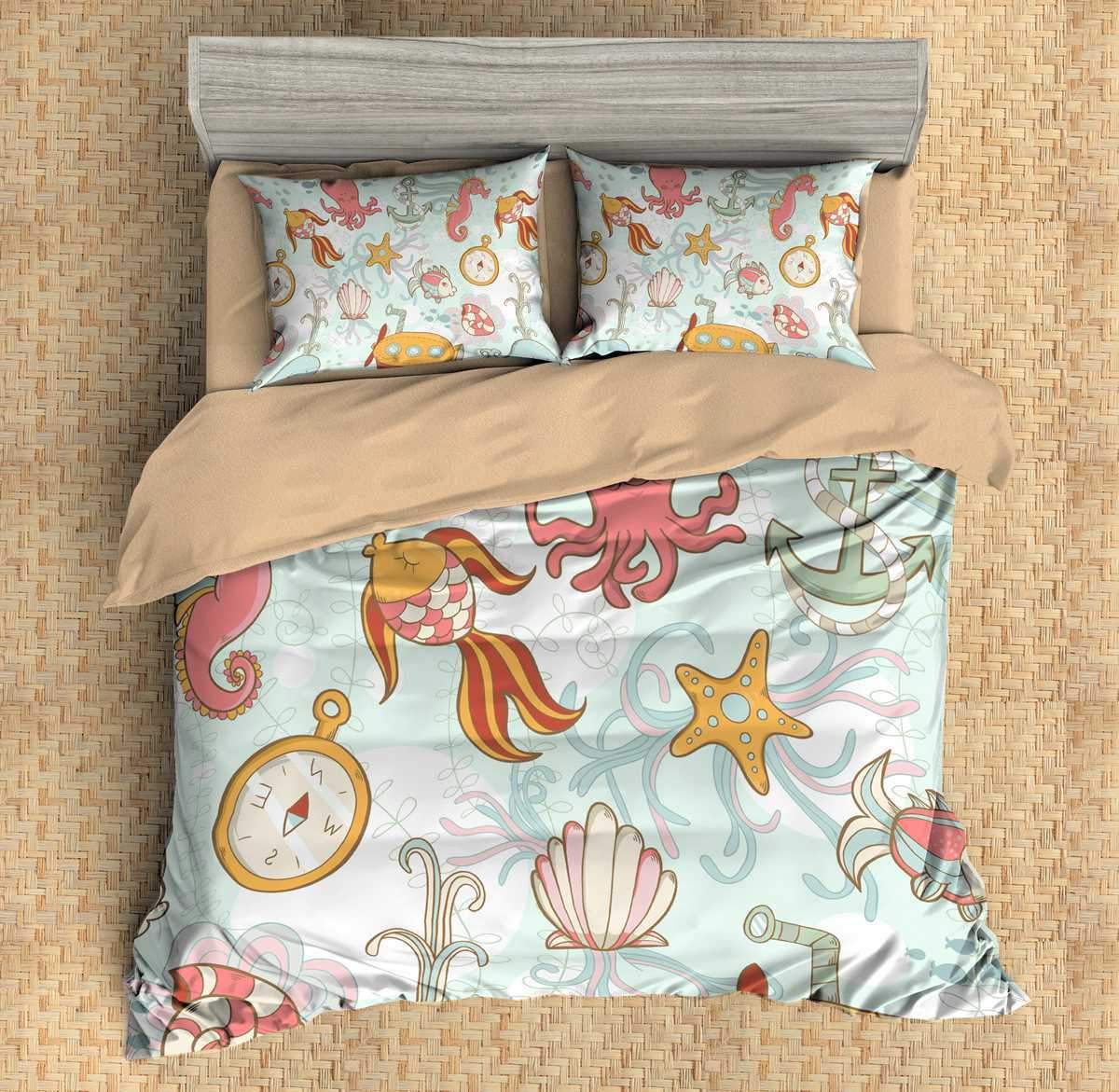 3D Customize Ocean Customized Duvet Cover Bedding Set
