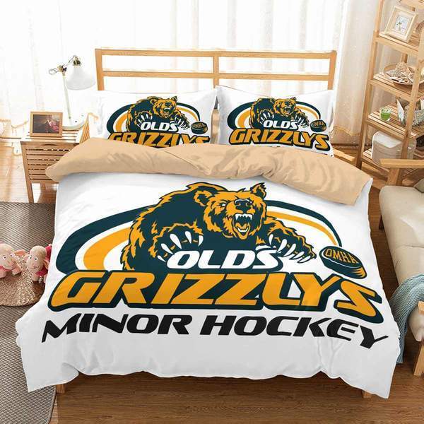 3D Customize Olds Minor Hockey 3D Customized Duvet Cover Bedding Set