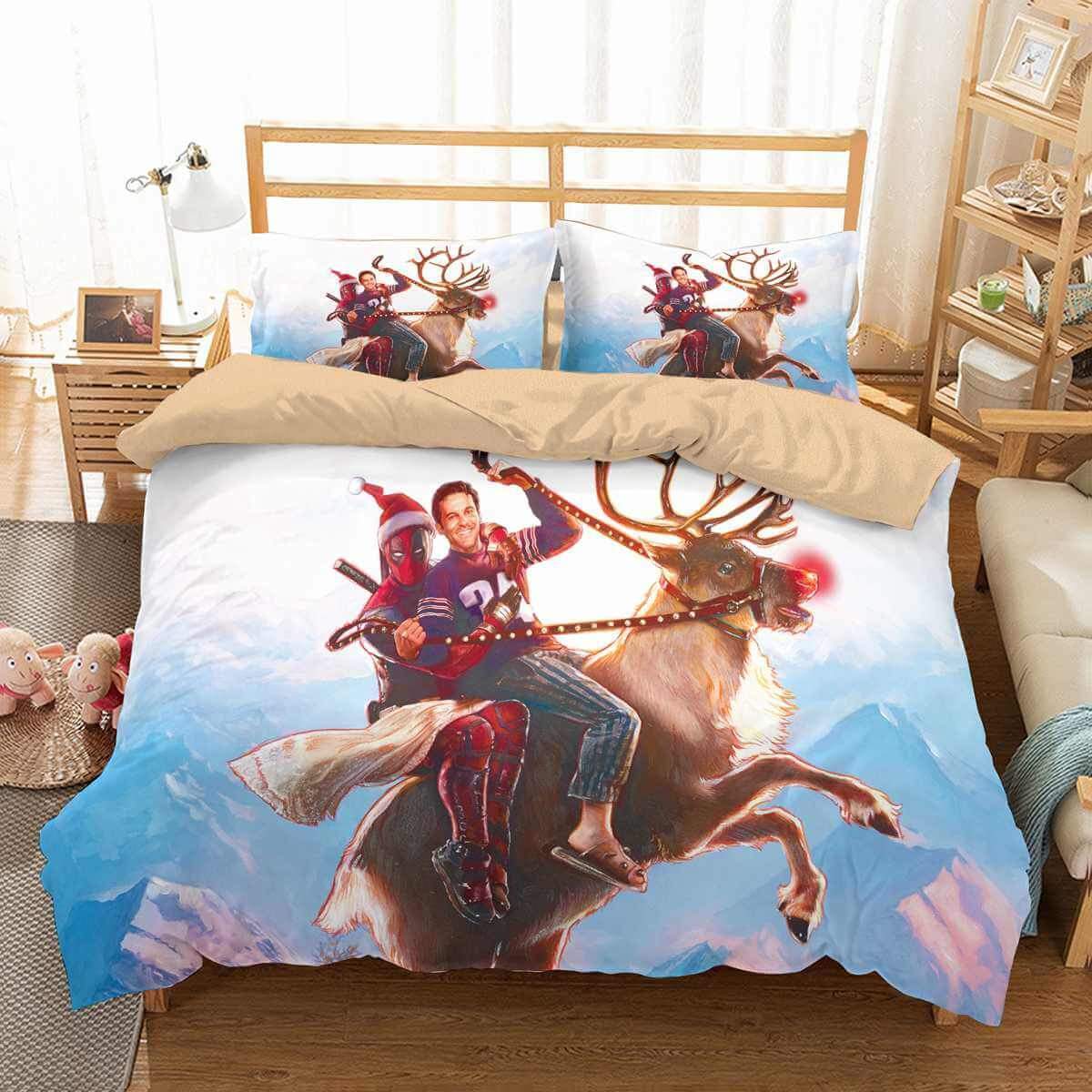 3D Customize Once Upon A Deadpool Customized Duvet Cover Bedding Set