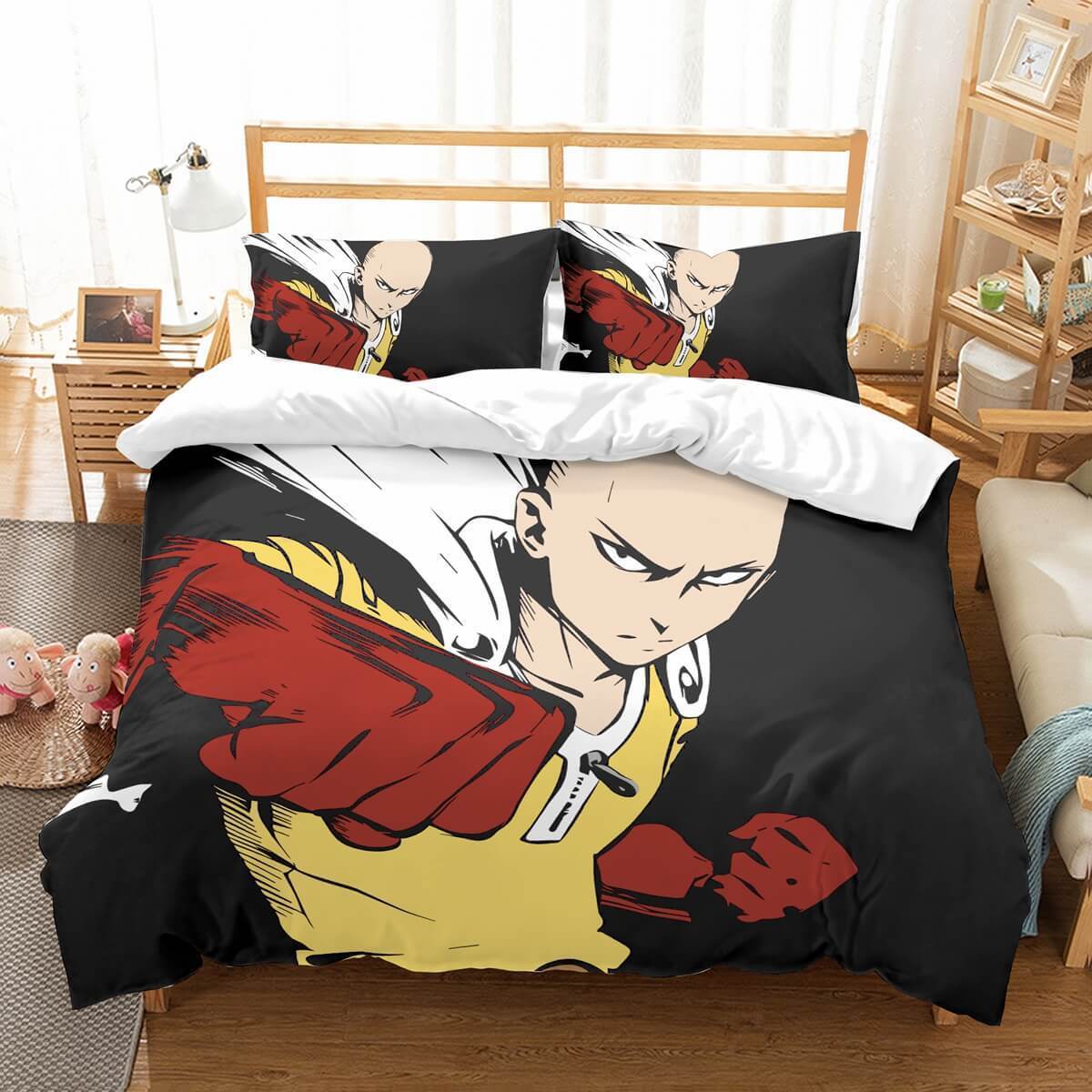 3D Customize One Punch Man Et Et Bed 3D Customized Duvet Cover Bedding Set