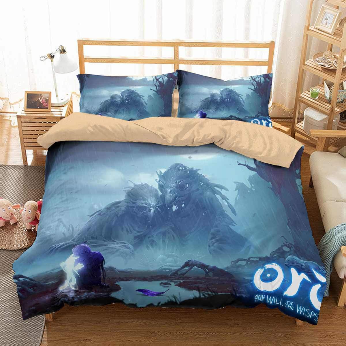 3D Customize Ori And The Will Of The Wisps Customized Duvet Cover Bedding Set