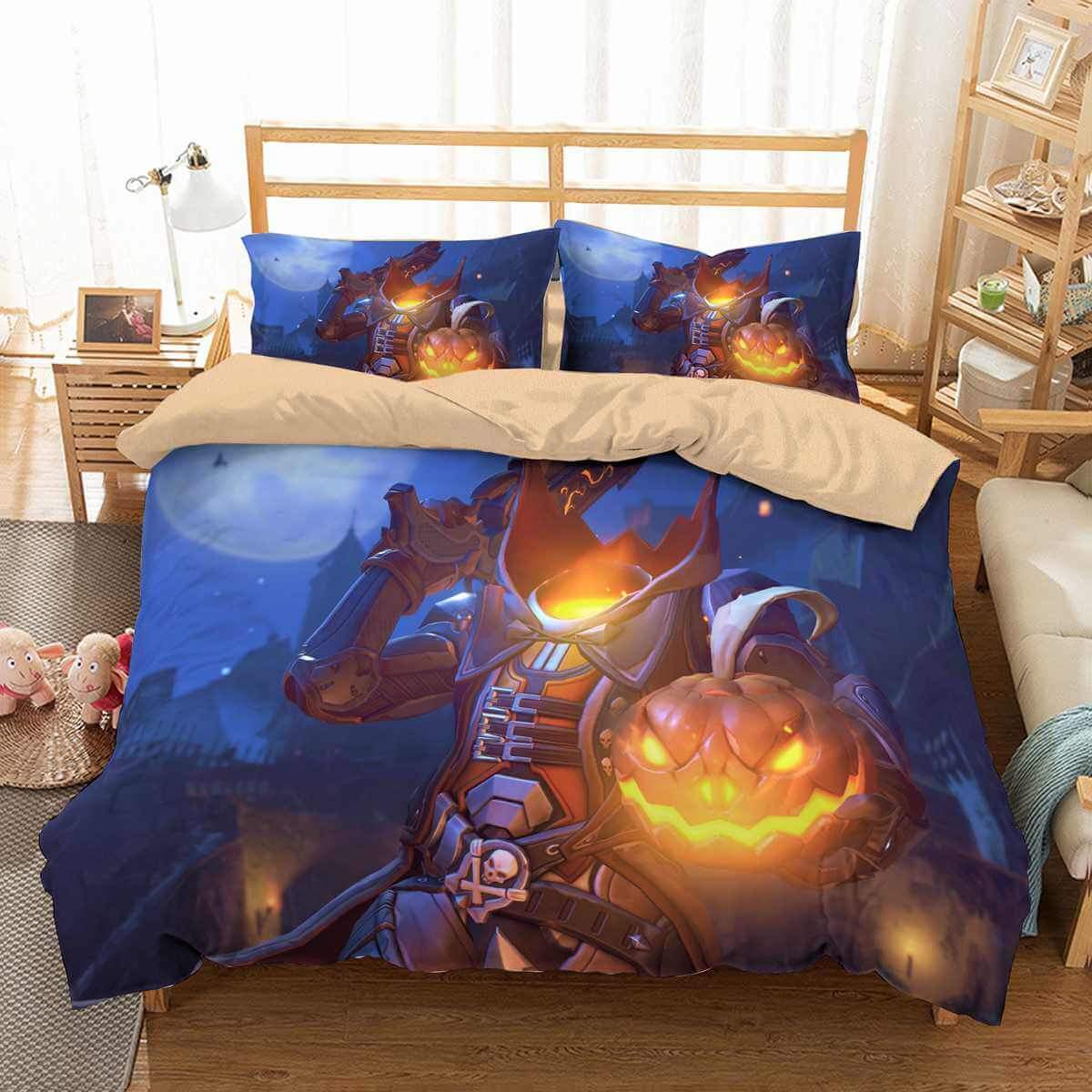 3D Customize Overwatch Halloween Customized Duvet Cover Bedding Set