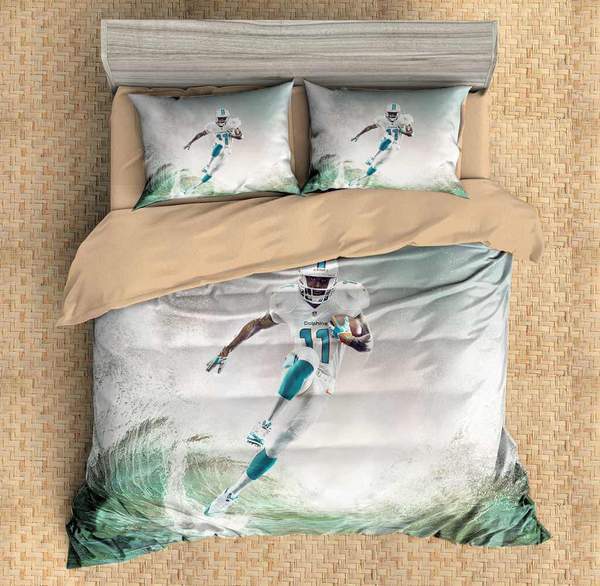 3D Customize Parker Devante Miami Dolphins 3D Customized Duvet Cover Bedding Set