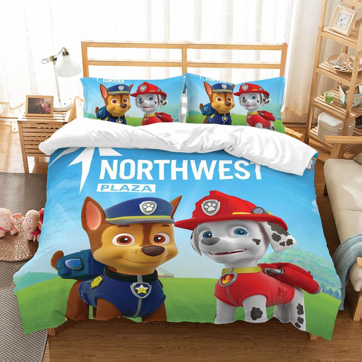 3D Customize Paw Patrol Et Et Bed 3D Customized Duvet Cover Bedding Set