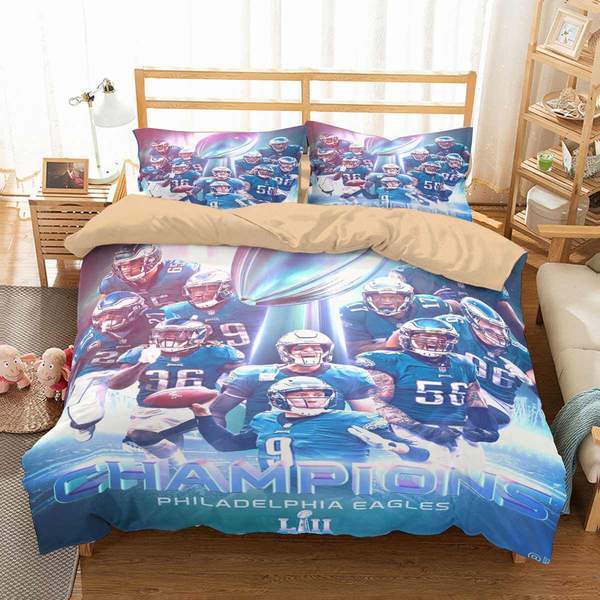 3D Philadelphia Eagles 3D Duvet Cover Bedding Set