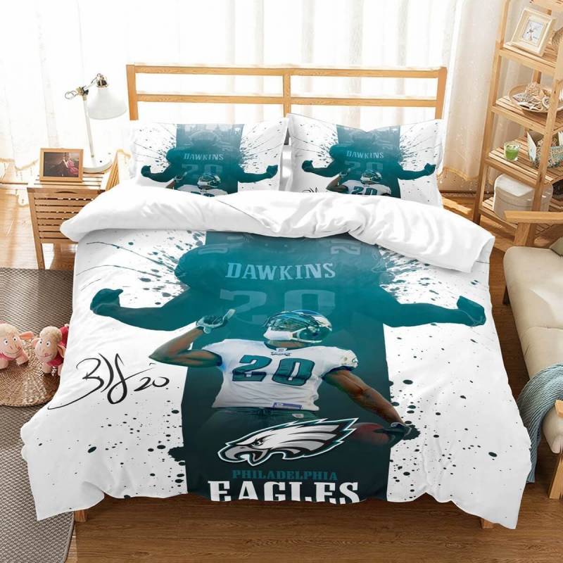 3D Customize Philadelphia Eagles Brian Dawkins Et Bedroomet Bed 3D Customize Bedding Set Duvet Cover SetBedroom Set