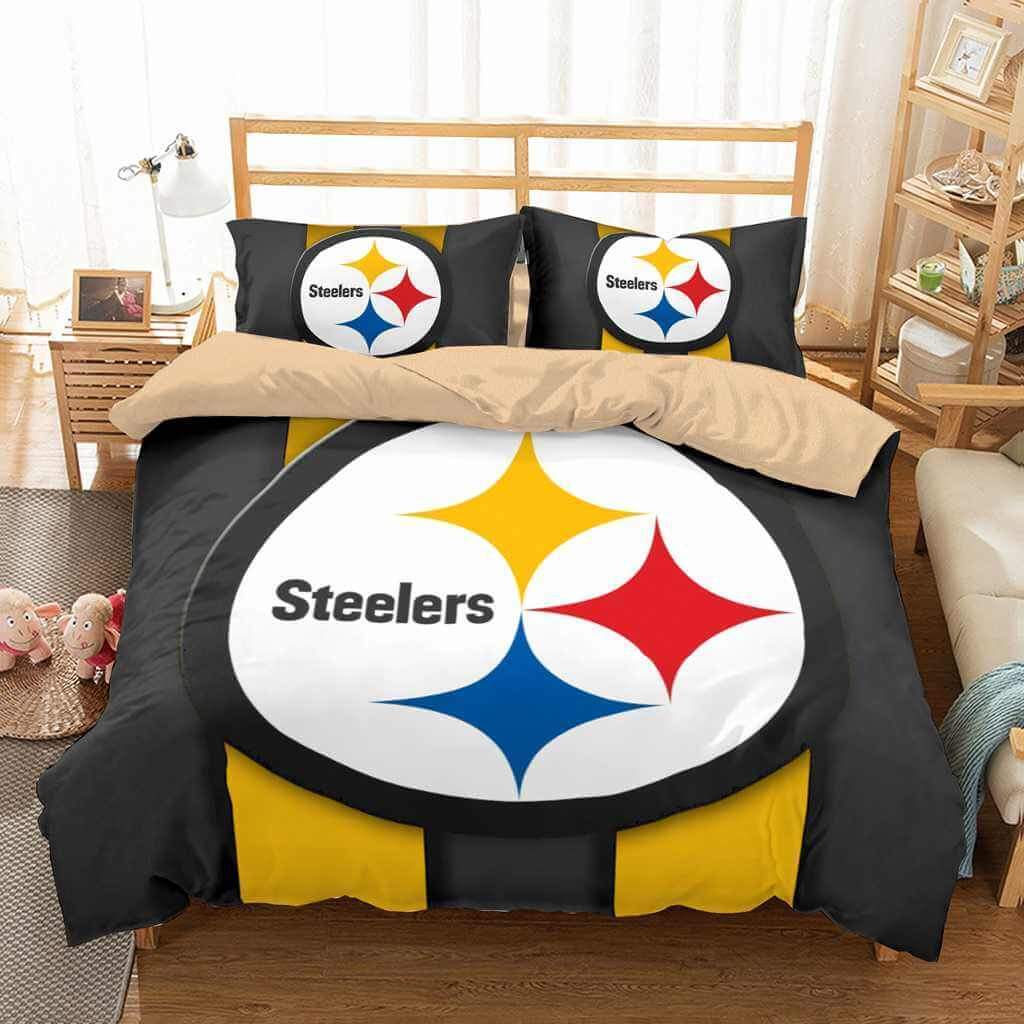 3D Pittsburgh Steelers Duvet Cover Bedding Set