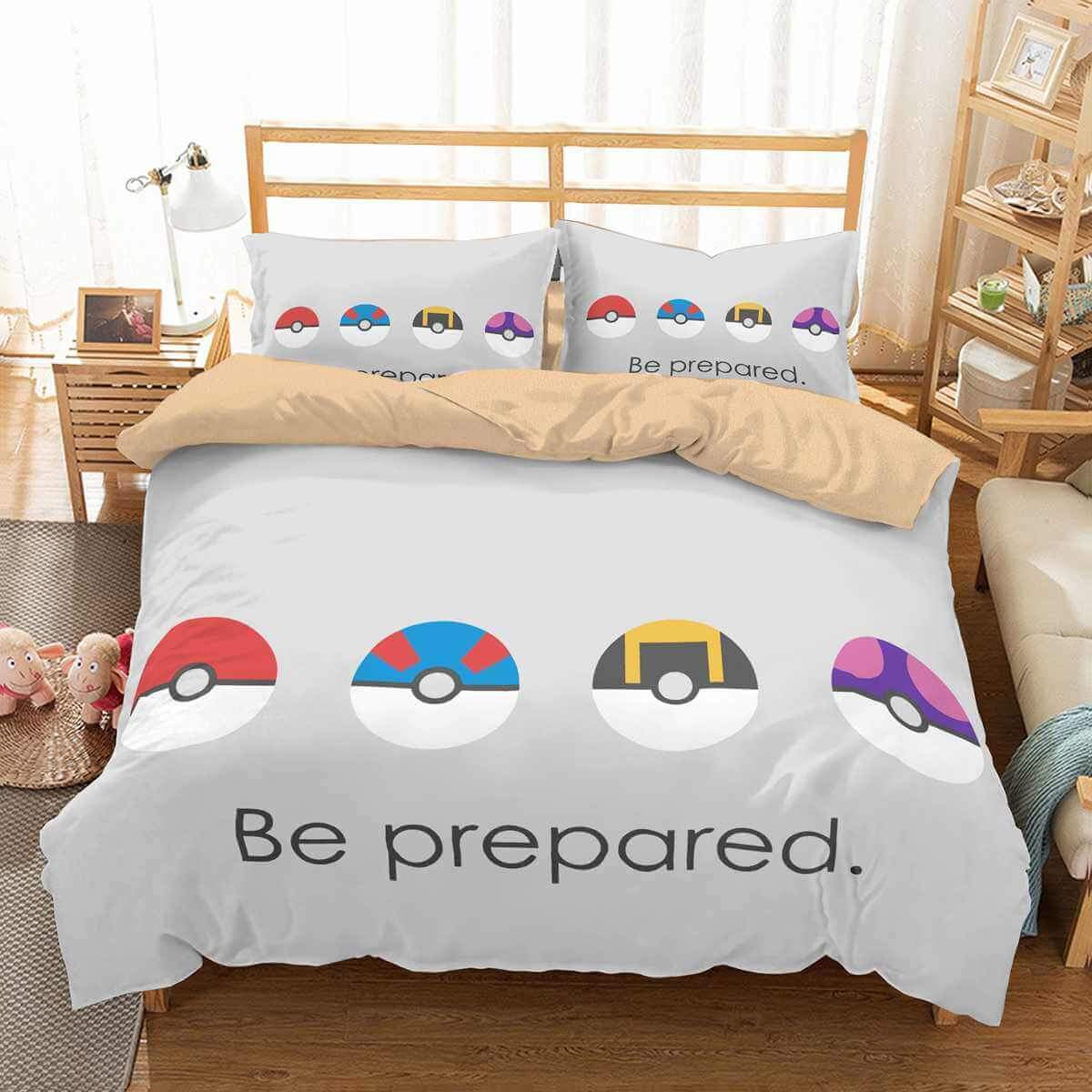 3D Customize Pokemon Go Customized Duvet Cover Bedding Set