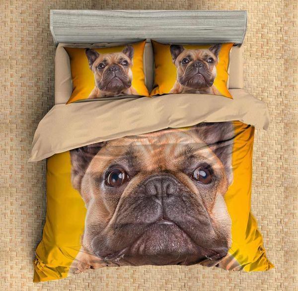 3D Customize Pug 3D Customized Duvet Cover Bedding Set