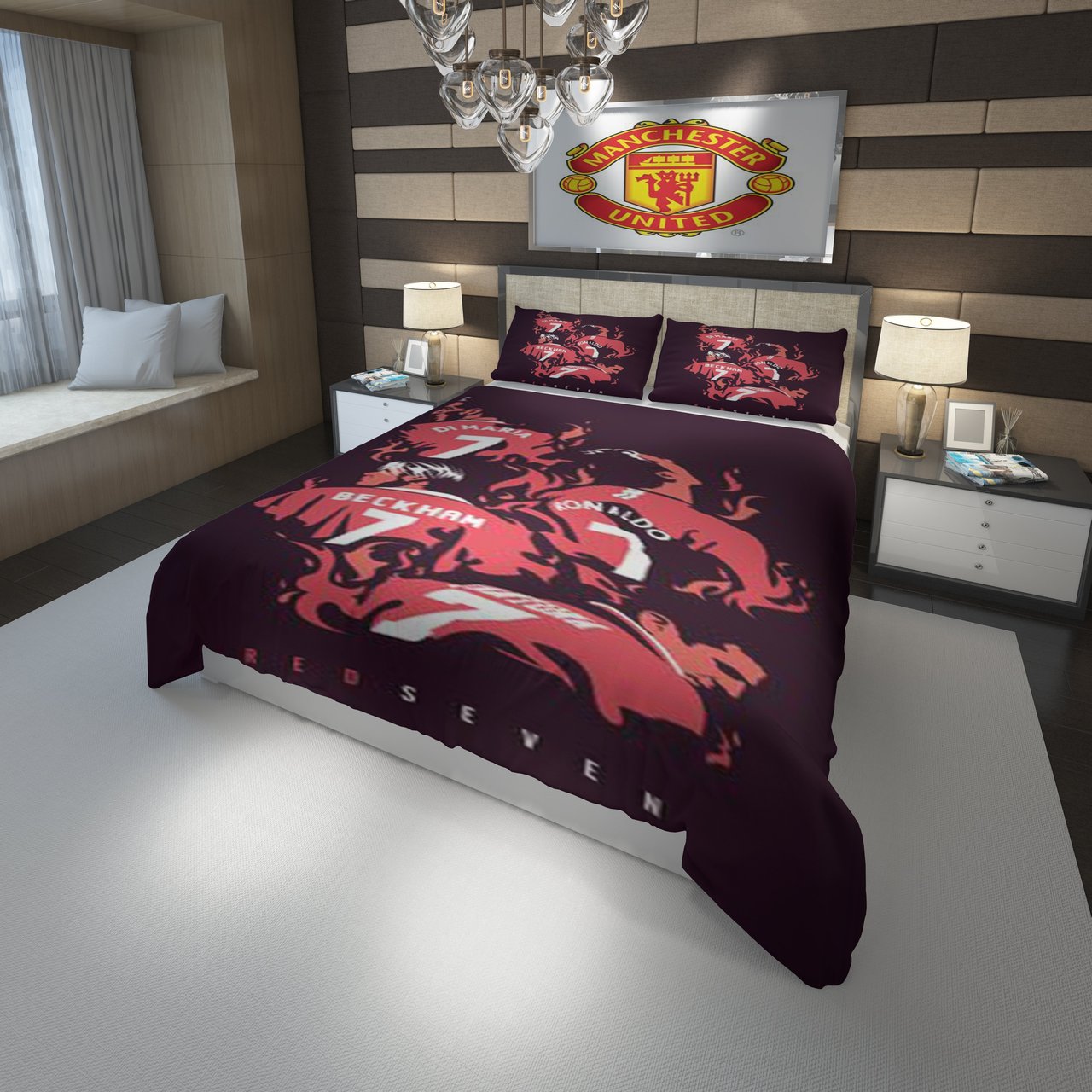 3D Customize Red Even Manchester F.C. 3D Customized Duvet Cover Bedding Set