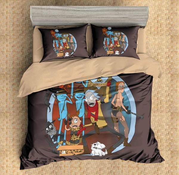 3D Customize Rick And Morty 3D Customized Duvet Cover Bedding Set
