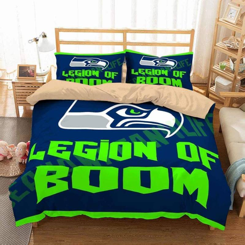 3D Customize Seattle Seahawks Bedding Set Duvet Cover Set Bedroom Set