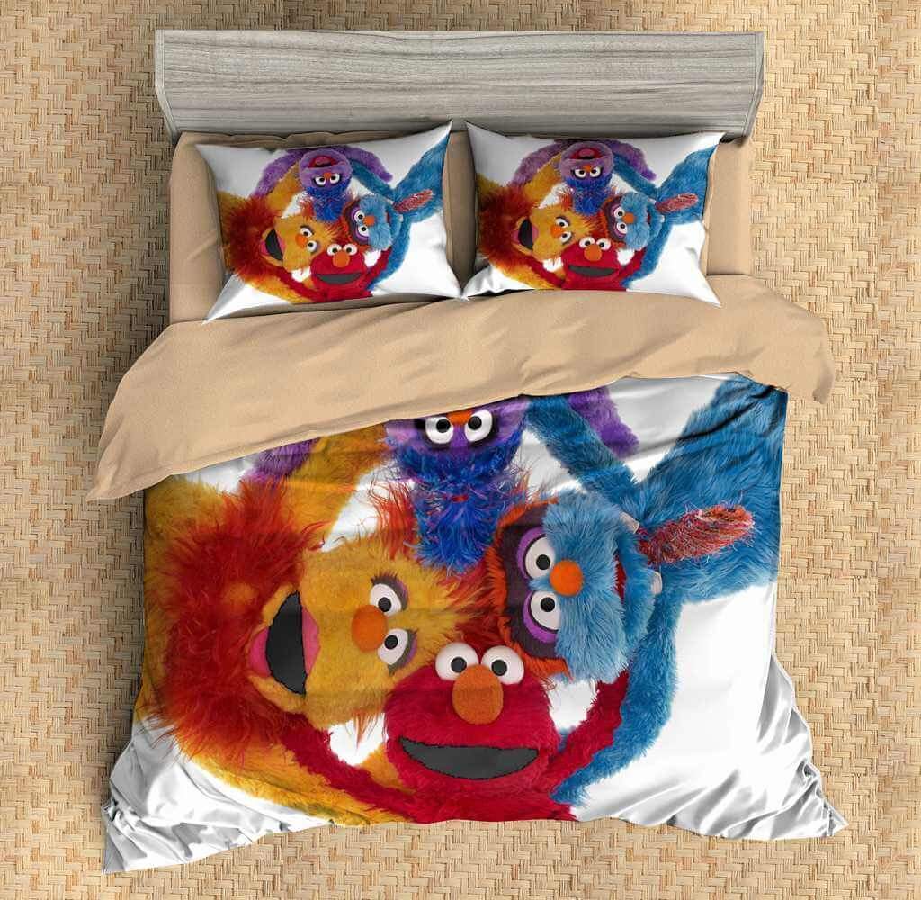 3D Customize Sesame Street Customized Duvet Cover Bedding Set