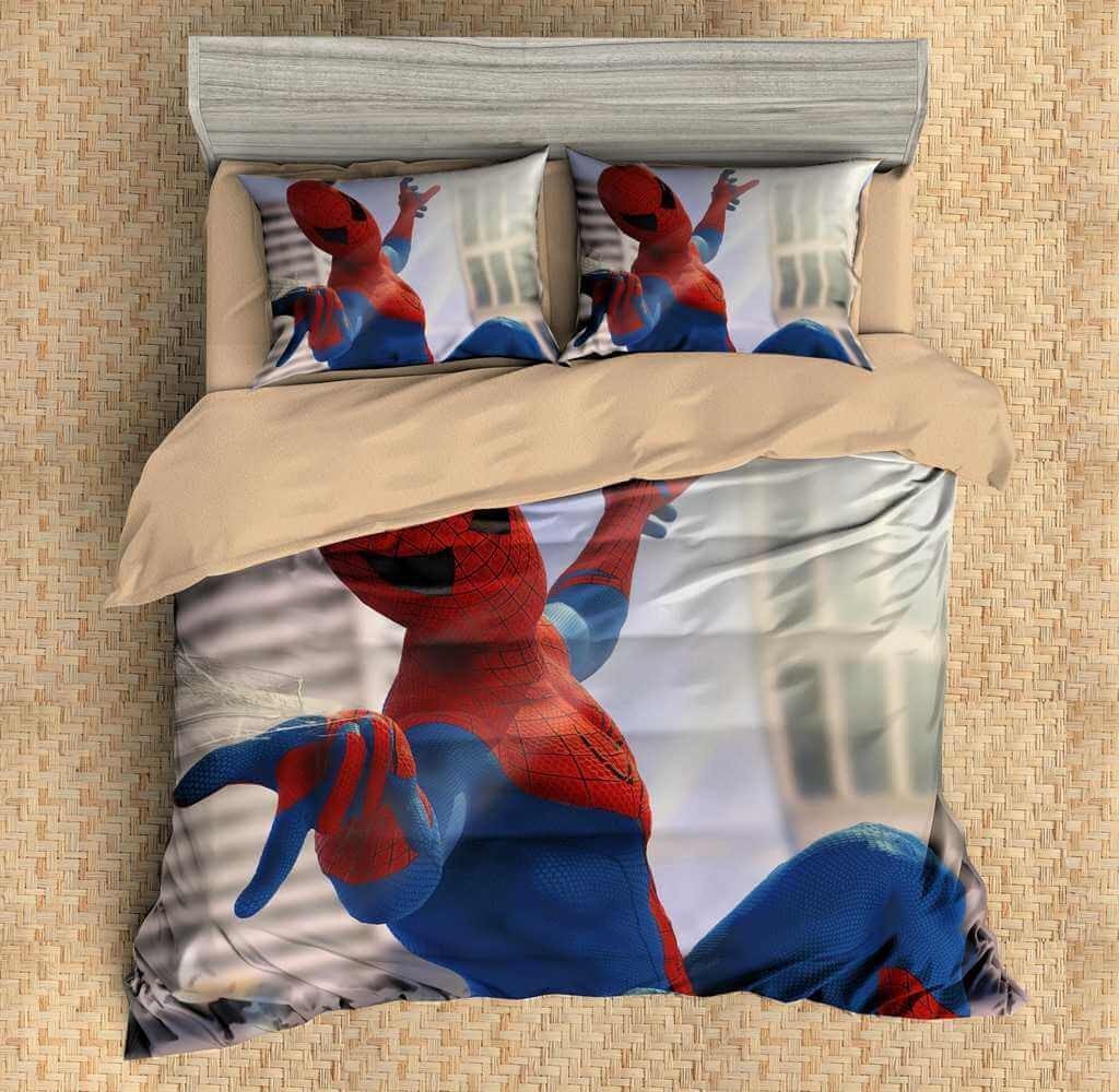 3D Customize Spider Man Customized Duvet Cover Bedding Set