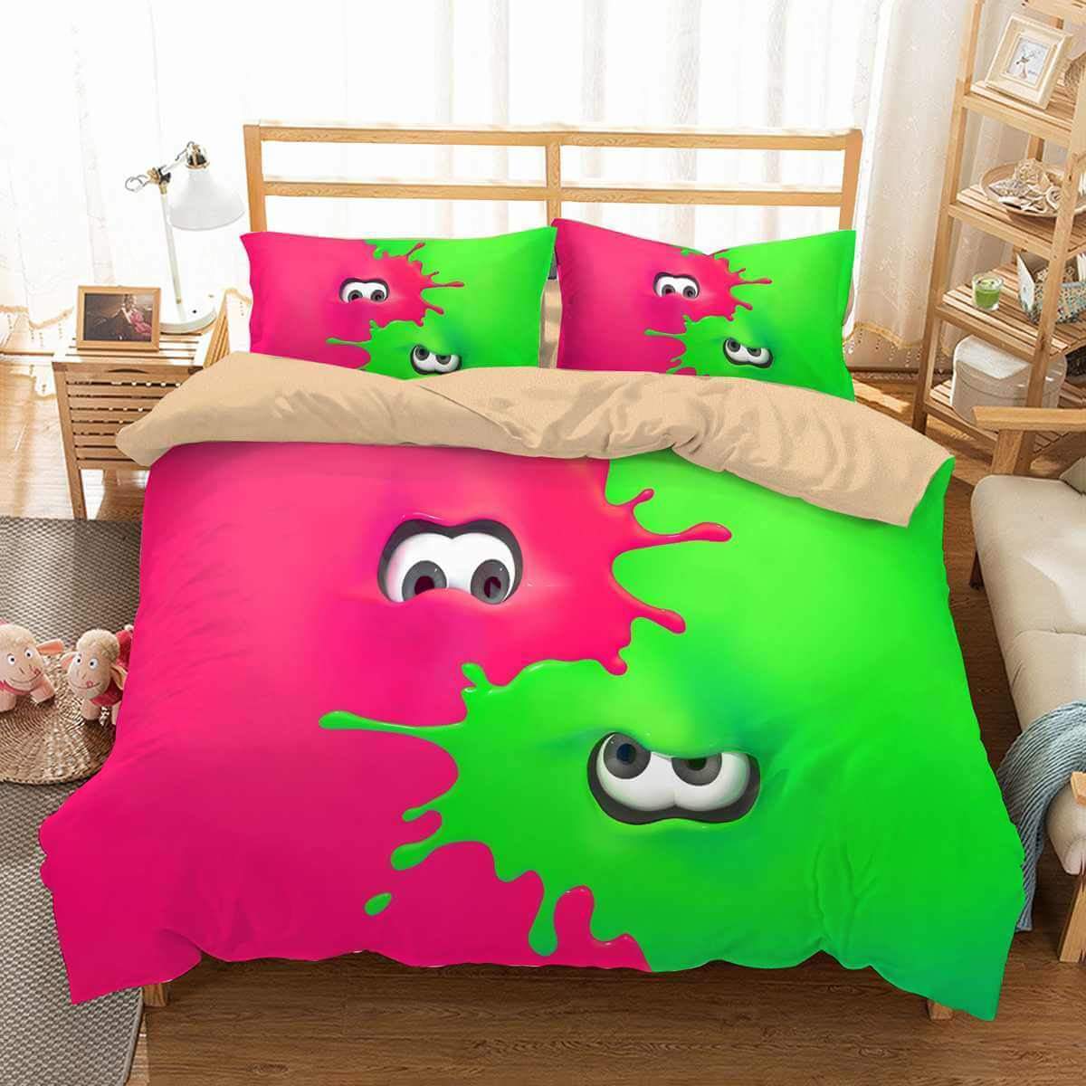 3D Customize Splatoon Customized Duvet Cover Bedding Set