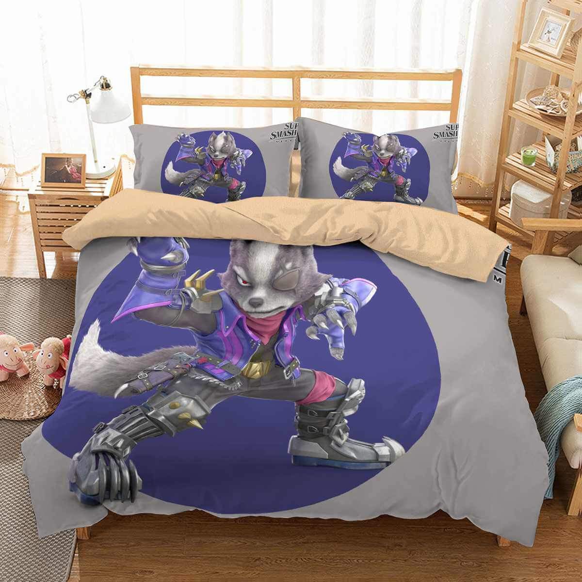 3D Customize Star Fox Super Smash Bros Ultimate Customized Duvet Cover Bedding Set