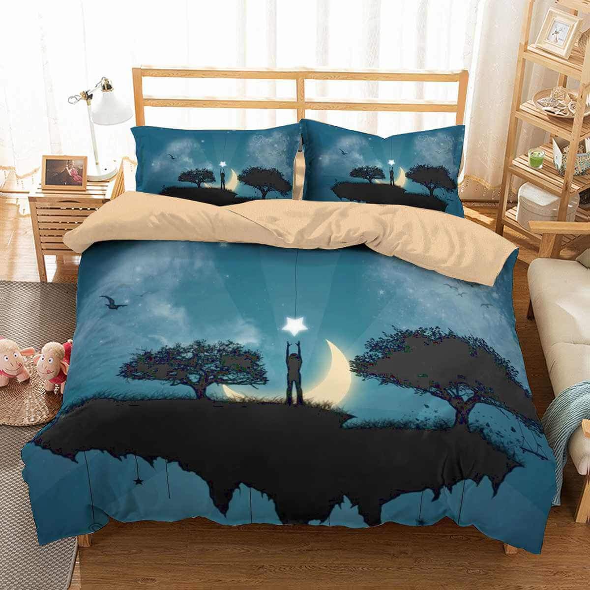 3D Customize Star Island Customized Duvet Cover Bedding Set