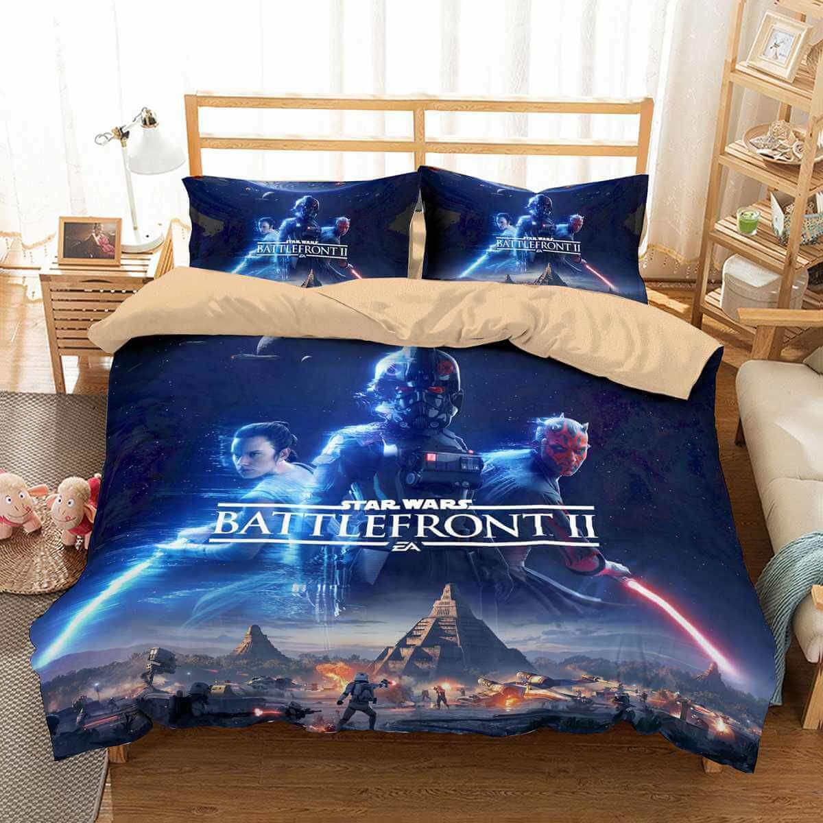 3D Customize Star Wars Battlefront Ii Customized Duvet Cover Bedding Set