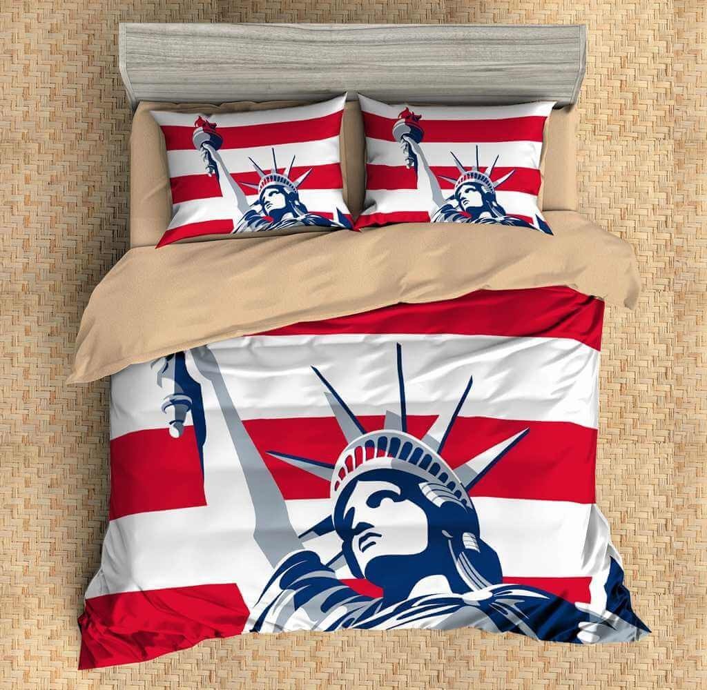 3D Customize Statue Of Liberty Customized Duvet Cover Bedding Set
