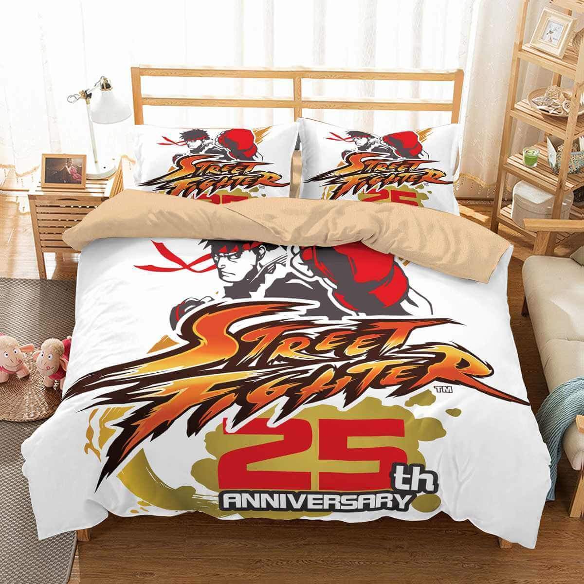 3D Customize Street Fighter Customized Duvet Cover Bedding Set