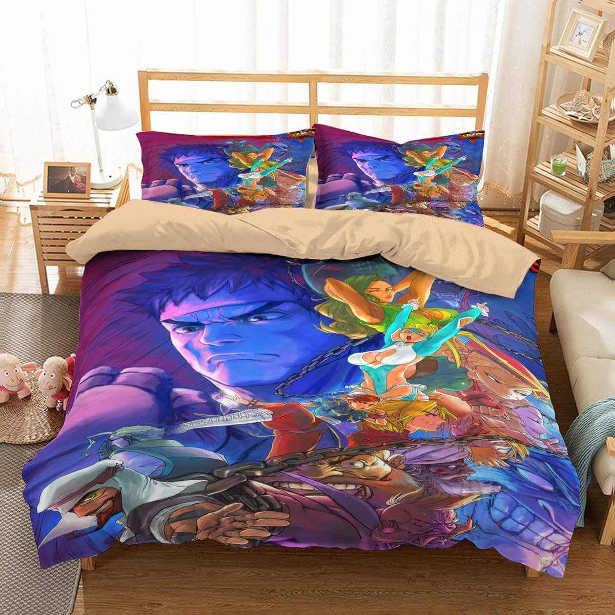 3D Customize Street Fighter V Customized Duvet Cover Bedding Set