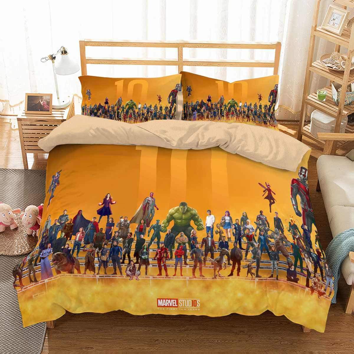 3D Customize Superheroes Marvel Comics Customized Duvet Cover Bedding Set