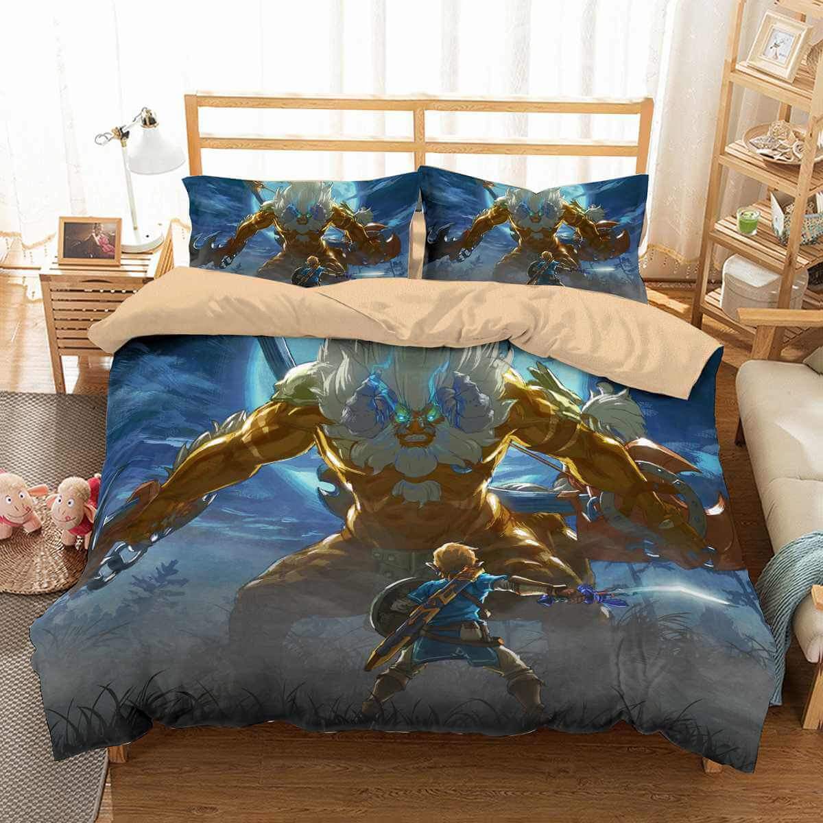 3D Customize The Legend Of Zelda Breath Of The Wild Customized Duvet Cover Bedding Set