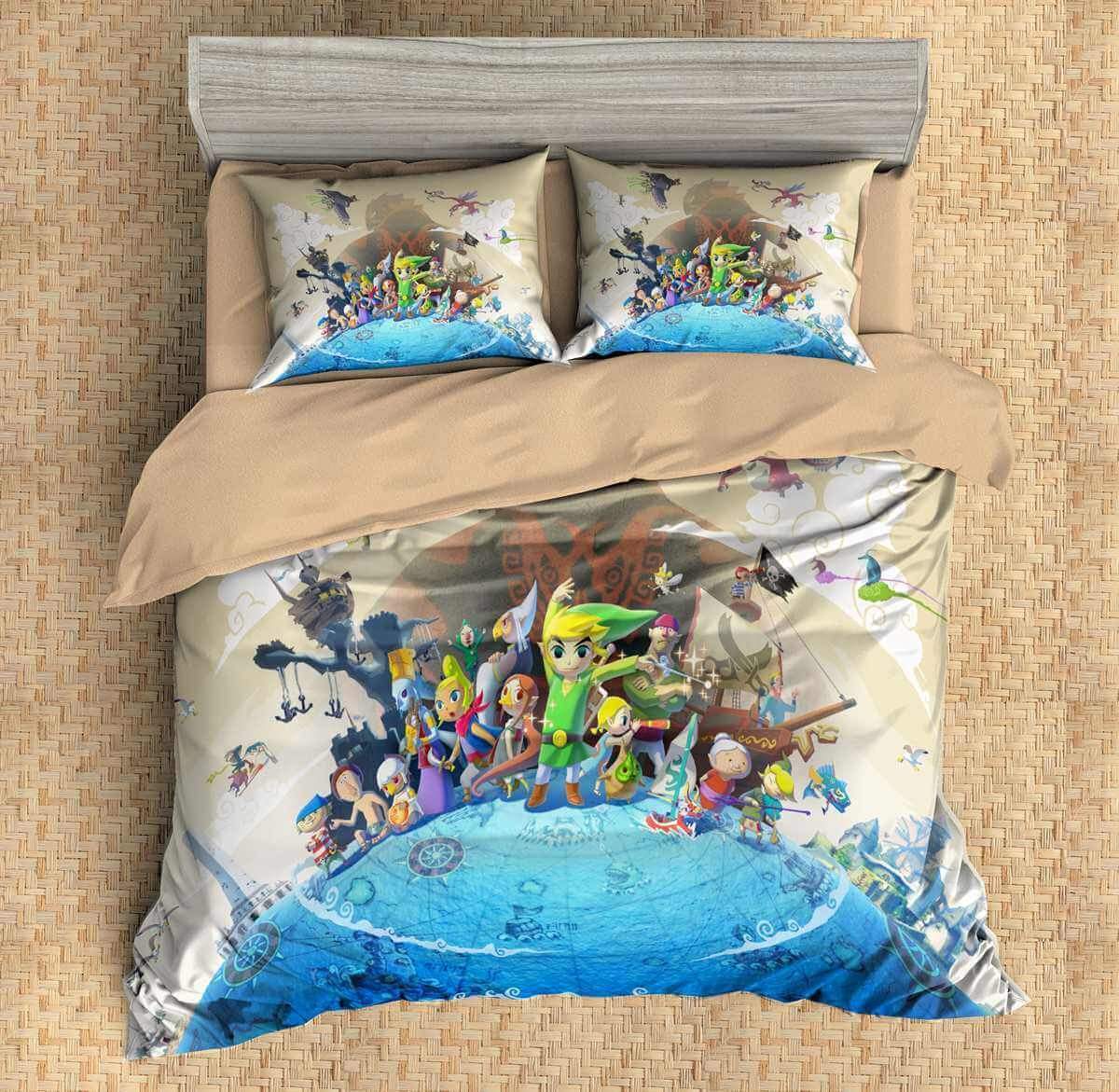 3D Customize The Legend Of Zelda Customized Duvet Cover Bedding Set