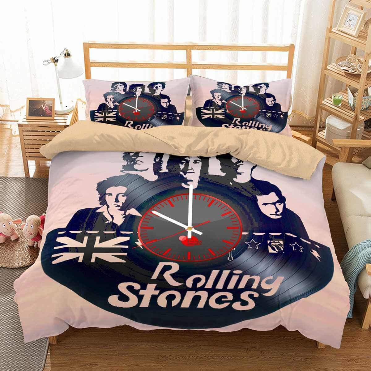 3D Customize The Rolling Stones Customized Duvet Cover Bedding Set