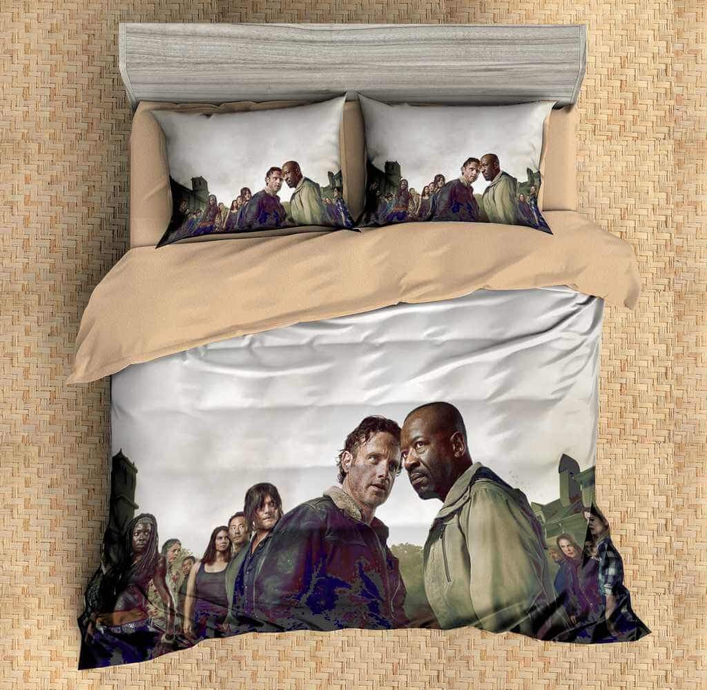3D Customize The Walking Dead Customized Duvet Cover Bedding Set