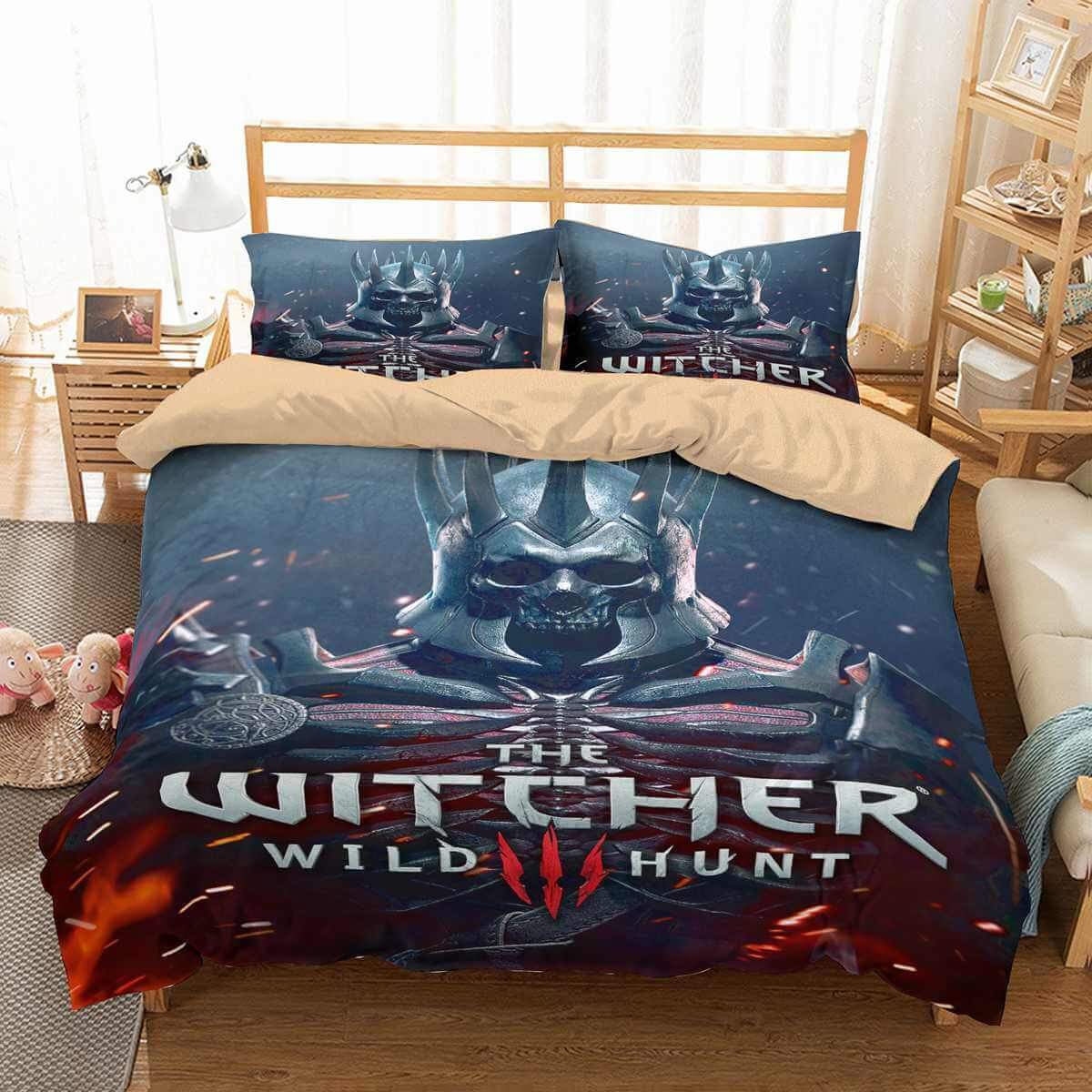 3D Customize The Witcher Wild Hunt Customized Duvet Cover Bedding Set
