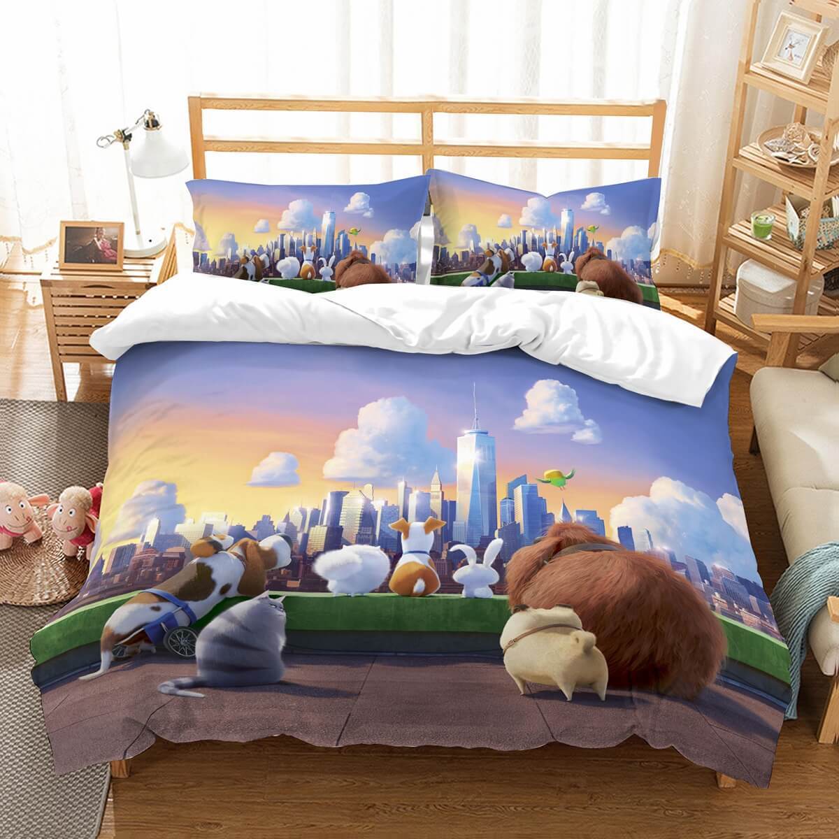 3D Customize Theecret Life Of P Et Et Bed 3D Customized Duvet Cover Bedding Set