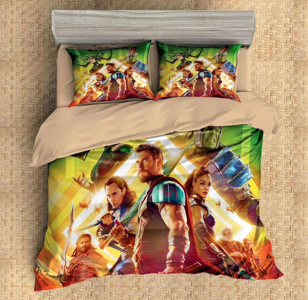 3D Customize Thor Ragnarok Customized Duvet Cover Bedding Set